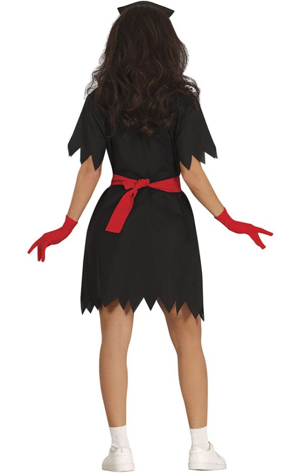 Black Zombie Nurse Schwestern Kostüm für Damen Discount