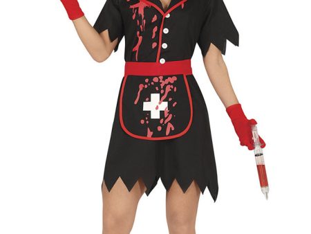 Black Zombie Nurse Schwestern Kostüm für Damen Discount