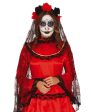 Diá de los Muertos Schleier mit Rosen Online Sale