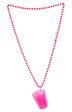 Schnapsbecher mit Kette neon-pink For Sale