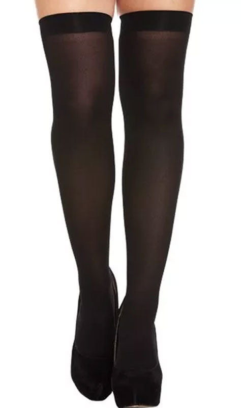 Schwarze Overknees schlicht Online Hot Sale