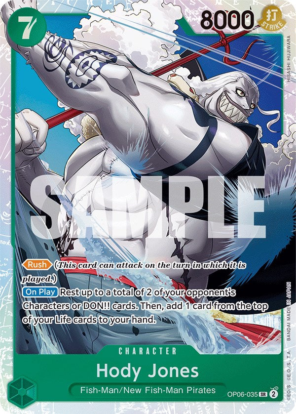 Hody Jones (035) (OP06-035) - Wings of the Captain Foil [Super Rare] Hot on Sale