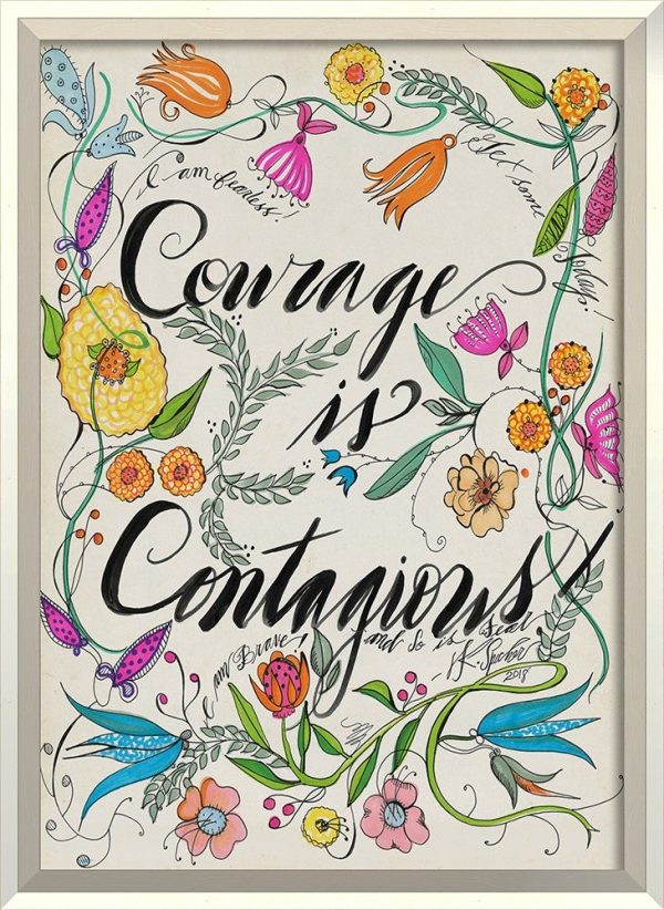 Spicher & Company WC Wildflowers Courage is Contagious 26168 For Discount