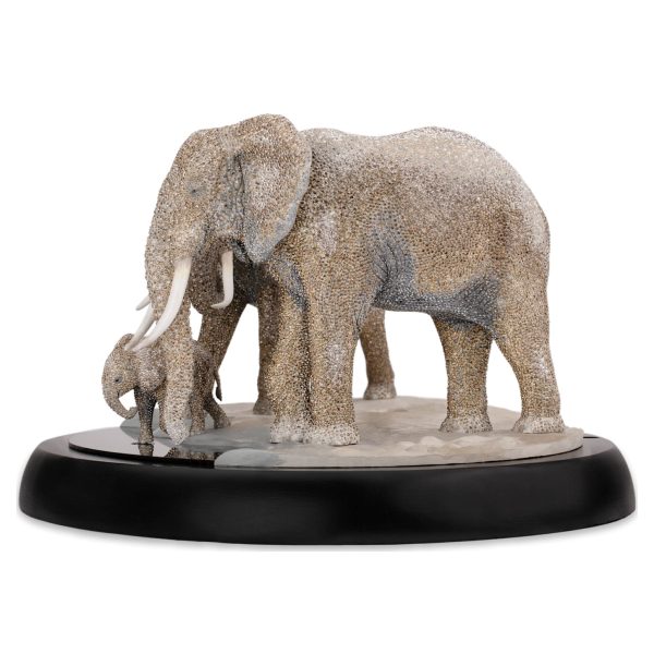 Swarovski Crystal Myriad Kujali Elephants Figurine 5598485 on Sale