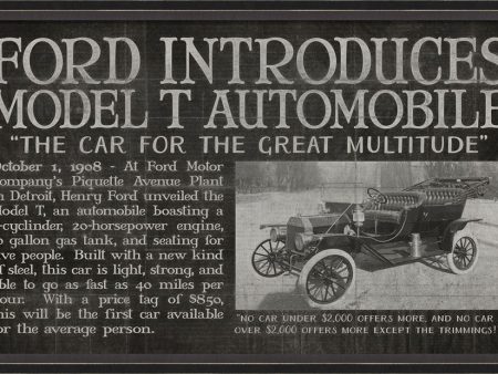 Spicher & Company BC Ford Introduces Model T Automobile black 11681 Supply