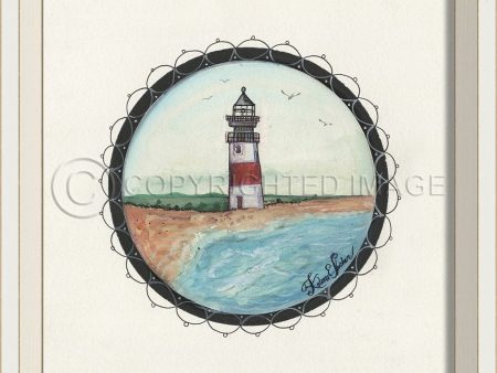 Spicher & Company WC Porthole to the Red Stripe Lighthouse 27133 Supply