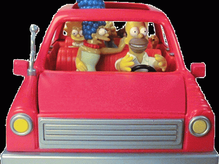 SIMPSONS CAR (TALKING-TESTED WORKING) - PLAYMATES-2001 Supply