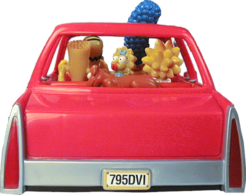 SIMPSONS CAR (TALKING-TESTED WORKING) - PLAYMATES-2001 Supply