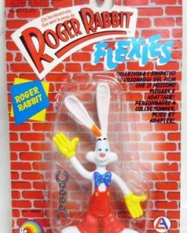 WHO FRAMED ROGER RABBIT: ROGER RABBIT - LJN TOYS-FLEXIES-1988 on Sale