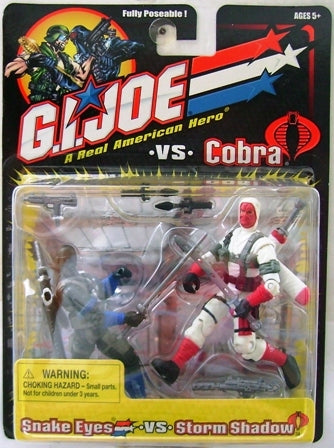 G.I.JOE: SNAKE EYES VS. STORM SHADOW - HASBRO-3.75 -2001 Online now